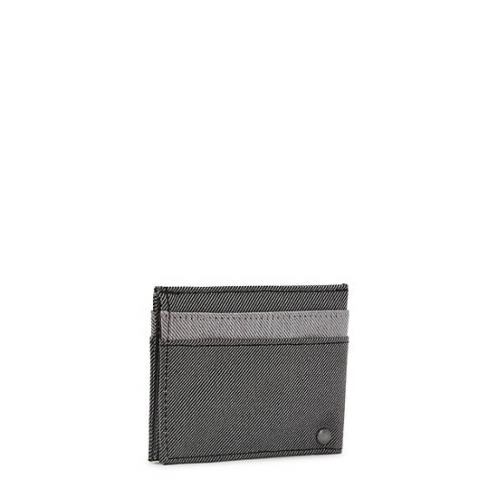 Kipling Jonas Card Case Bags Duo Grey Black | AU 2143DF